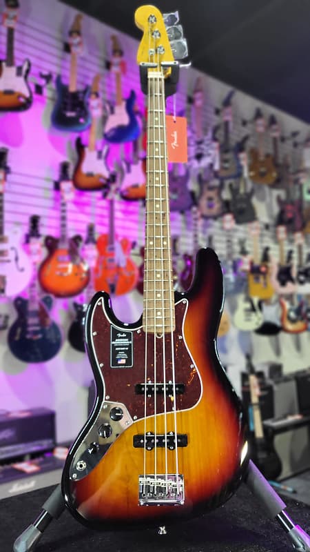 Fender American Professional II Jazz Bass Left-Handed 3 Color Sunburst Rosewood Fingerboard 451