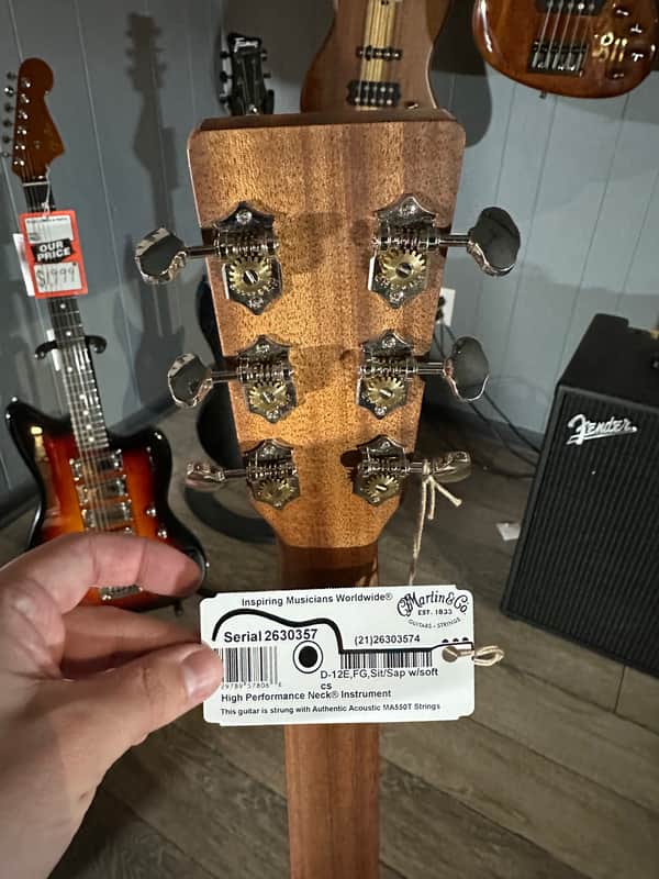 Martin D-12E, Road Series Acoustic Electric Guitar & Soft Case #0357