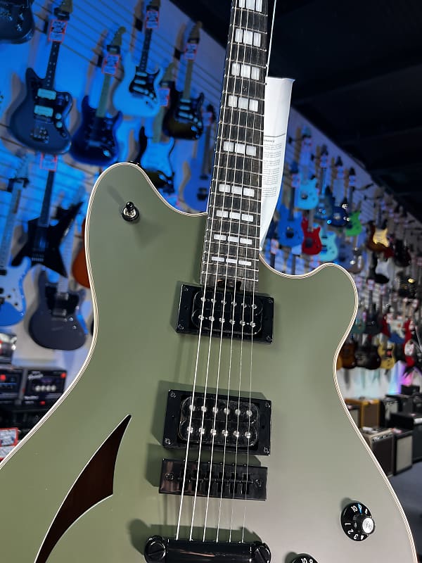 EVH SA-126 Special Semi-hollowbody Electric Guitar - Matte Army Drab GET PLEK'D! 090