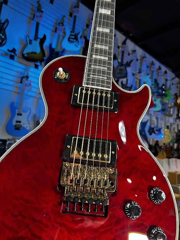 Epiphone Alex Lifeson Les Paul Custom Axcess Electric Guitar - Ruby GET PLEK'D! 440