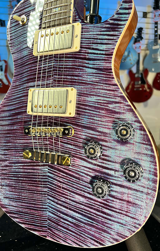 2024 PRS Wood Library McCarty Singlecut 594 - Violet w/Matching Stained Maple Neck & Paisley Hardshell Case + PLEK*D #003
