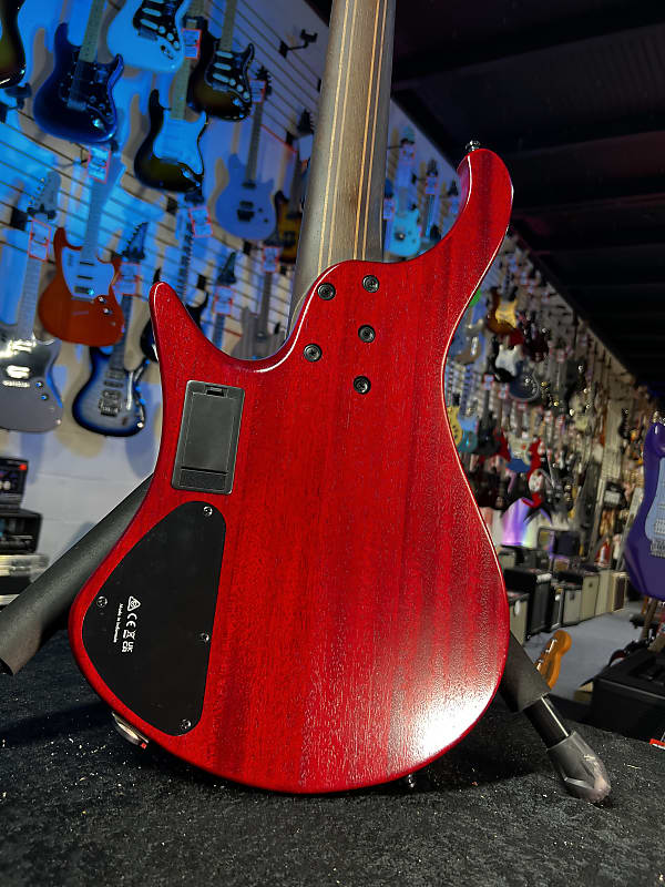 Ibanez EHB Ergonomic Headless 5-string Bass Guitar - Stained Wine Red Low Gloss GET PLEK'D! 598