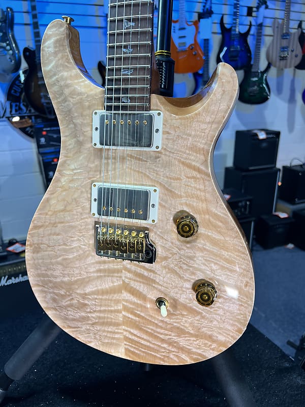 PRS Wood Library Custom 24 Quilt, Natural, Brazilian Rosewood w Paisley PRS Hardcase, Free Ship, 662
