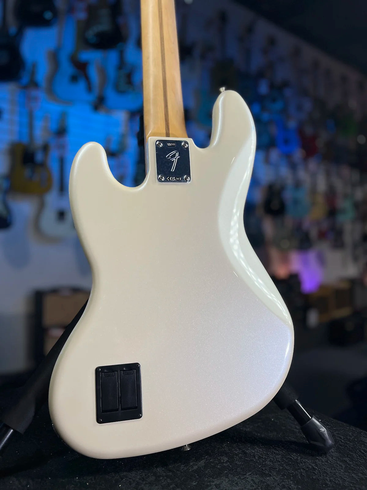 Fender Player II Modified Active Jazz Bass V - Olympic Pearl, Maple Fingerboard 104 GET PLEK’D!