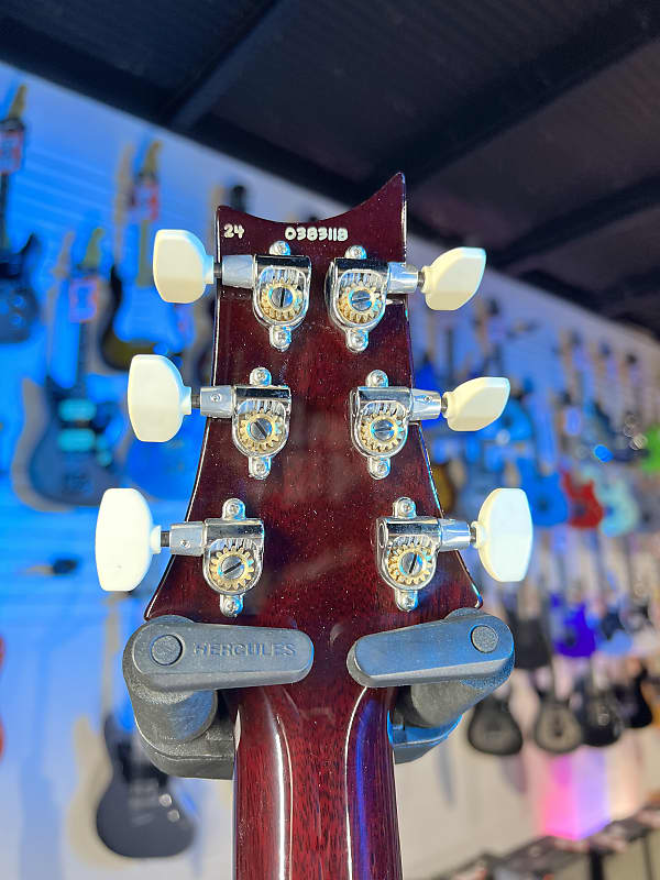 PRS Hollowbody II Piezo 2024 - Custom Color - Charcoal Violet Burst w PRS Case, Signature Dealer, 118 Get Plekd