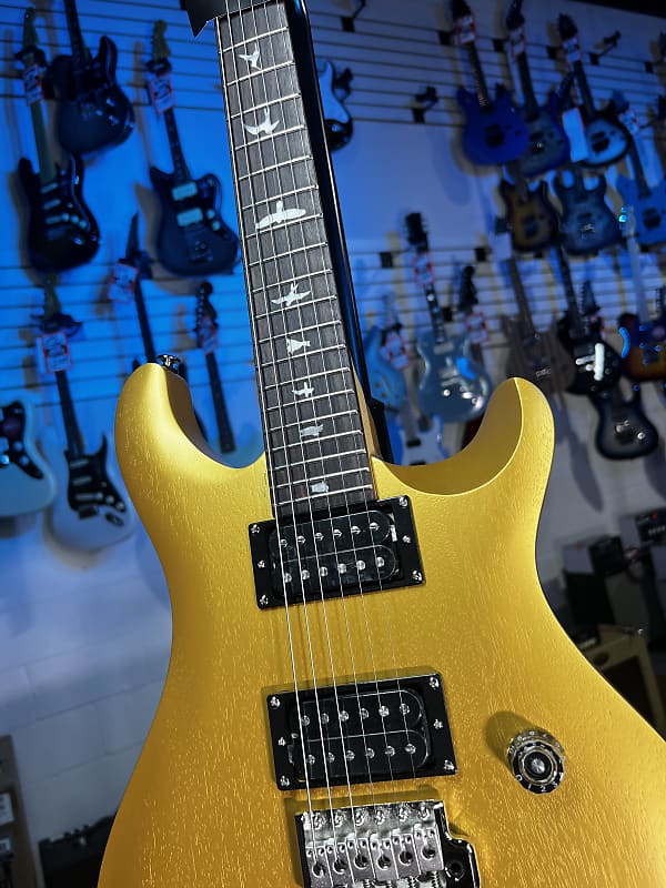 PRS SE CE 24 Standard Satin Electric Guitar - Metallic Gold Satin Auth Deal Free Ship! 720 GET PLEK’D!