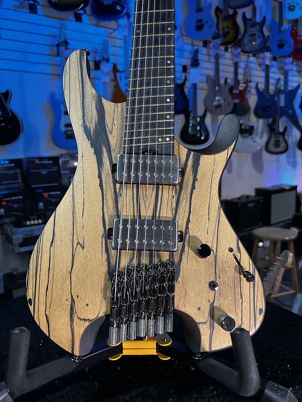 Ibanez QX527 7-string Electric Guitar - Pale Moon Ebony Natural Flat GET PLEK'D! 168