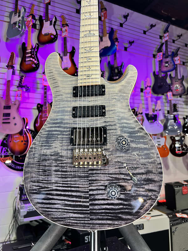 PRS Wood Library Studio C&M Custom, 10 Top, Grey Black Fade, PRS Paisley WL Hard Case, Free Ship 841