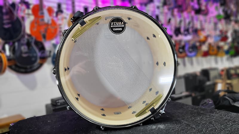 Tama S.L.P. G-Maple Snare Drum - 7 x 14in. - Gloss Tangerine Zebrawood Auth Dealer Free Shipping!