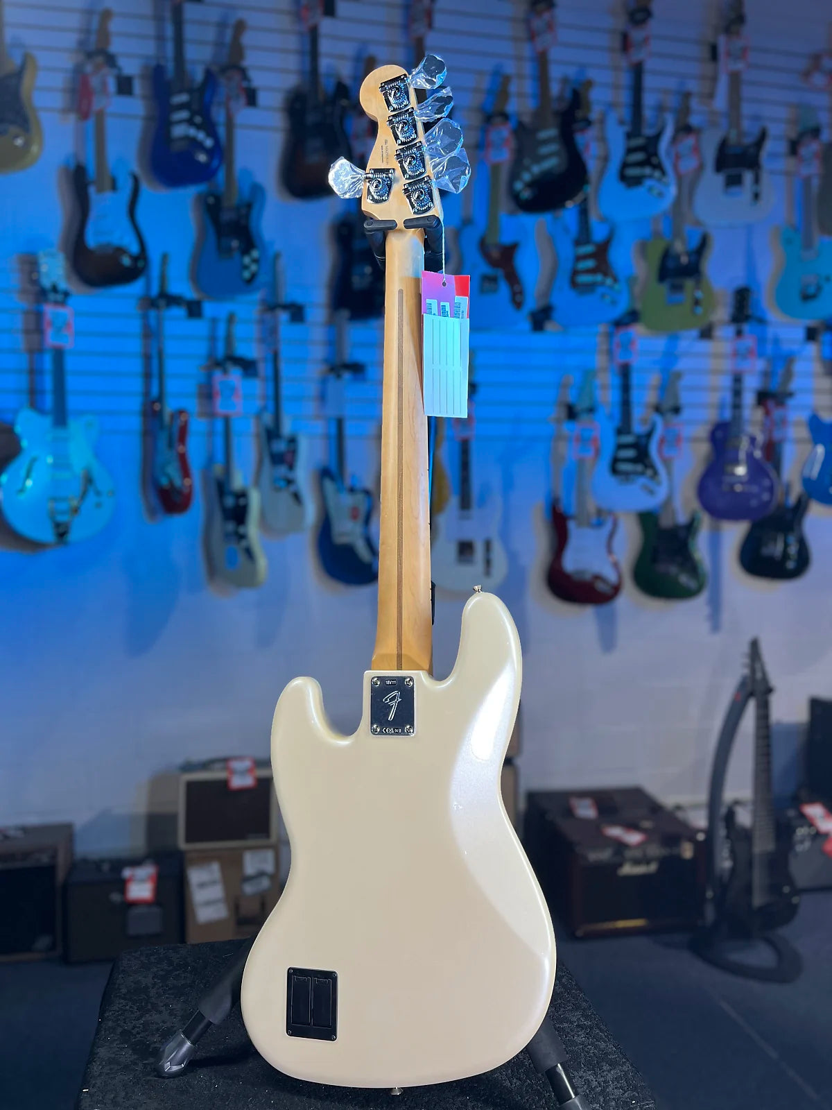 Fender Player II Modified Active Jazz Bass V - Olympic Pearl, Maple Fingerboard 104 GET PLEK’D!