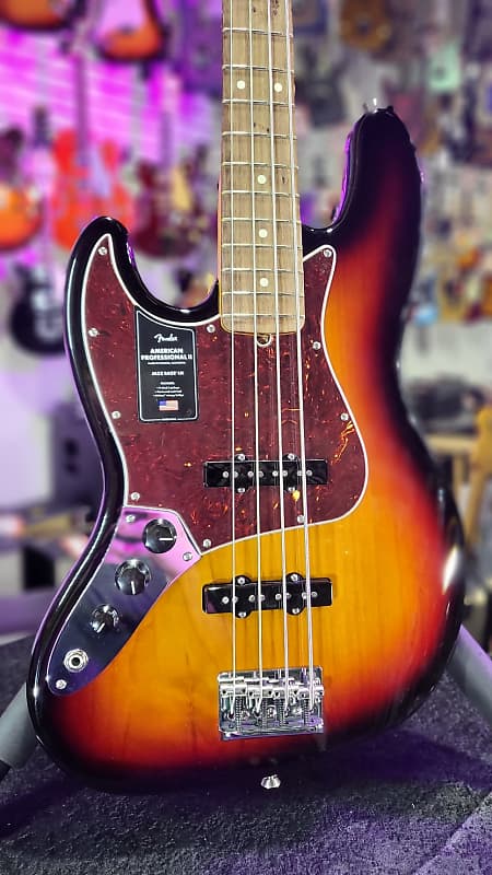 Fender American Professional II Jazz Bass Left-Handed 3 Color Sunburst Rosewood Fingerboard 451