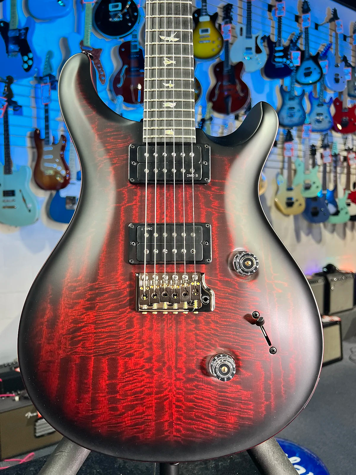 PRS 40th Anniversary Custom 24 Satin Limited Edition Electric Guitar - Fire Smokeburst w PRS Case, Signature Dealer, Get Plek'd Free 548