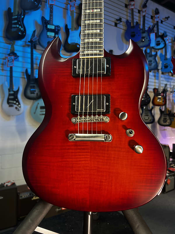 Epiphone SG Prophecy Electric Guitar - Aged Bengal Tiger Burst! 372 GET PLEK’D!