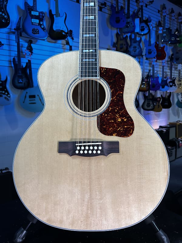 Guild F-512 12-string Acoustic Guitar Natural Auth Deal Free Ship! 063