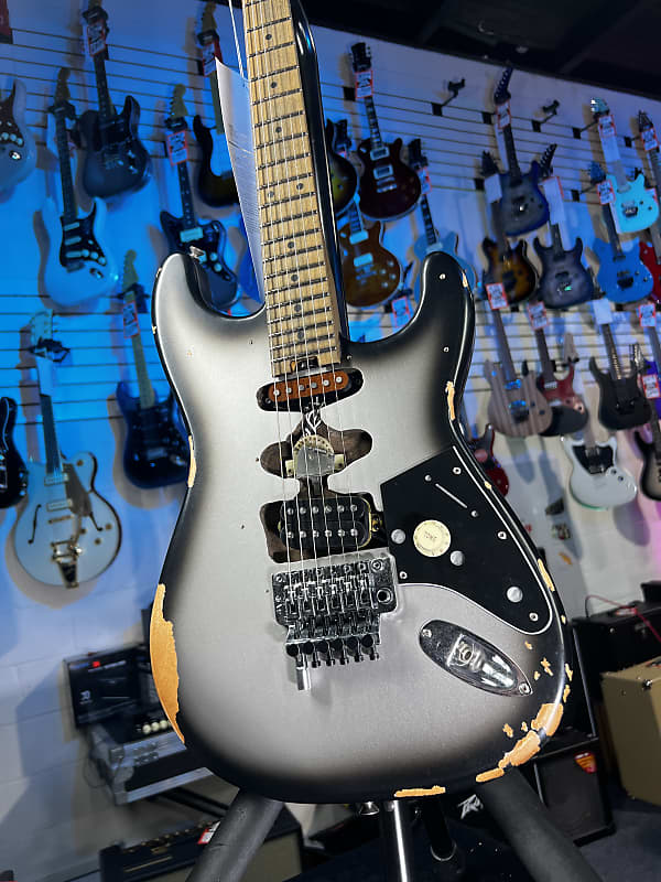 EVH Limited-edition Frankenstein Series Relic Electric Guitar - Silverburst Auth Deal Free Ship! 016