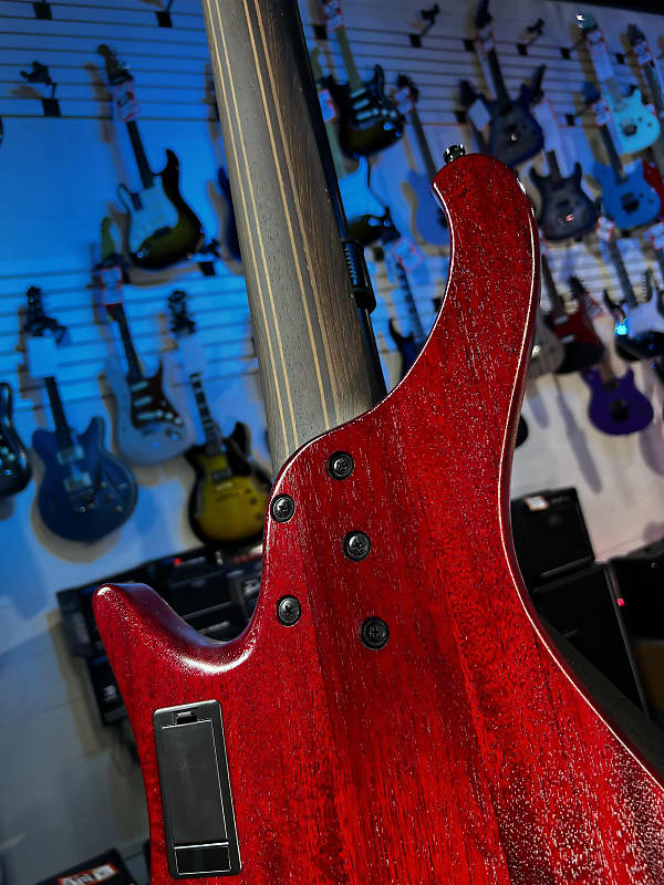 Ibanez EHB Ergonomic Headless 5-string Bass Guitar - Stained Wine Red Low Gloss GET PLEK'D! 691