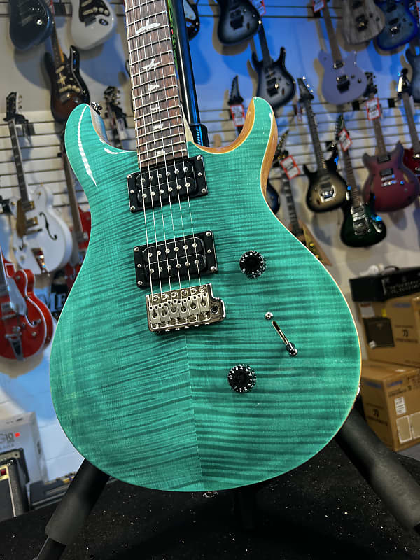PRS SE Custom 24 Electric Guitar - Turquoise Auth Deal Free Ship! 874 GET PLEK’D!
