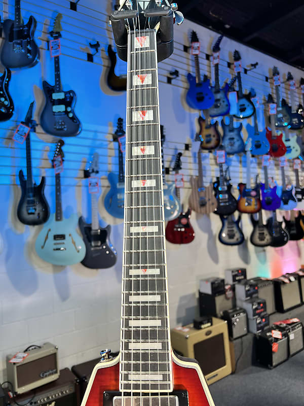 Epiphone Flying V Prophecy Electric Guitar - Aged Bengal Tiger Burst Auth Deal Free Ship! 319 GET PLEK’D!