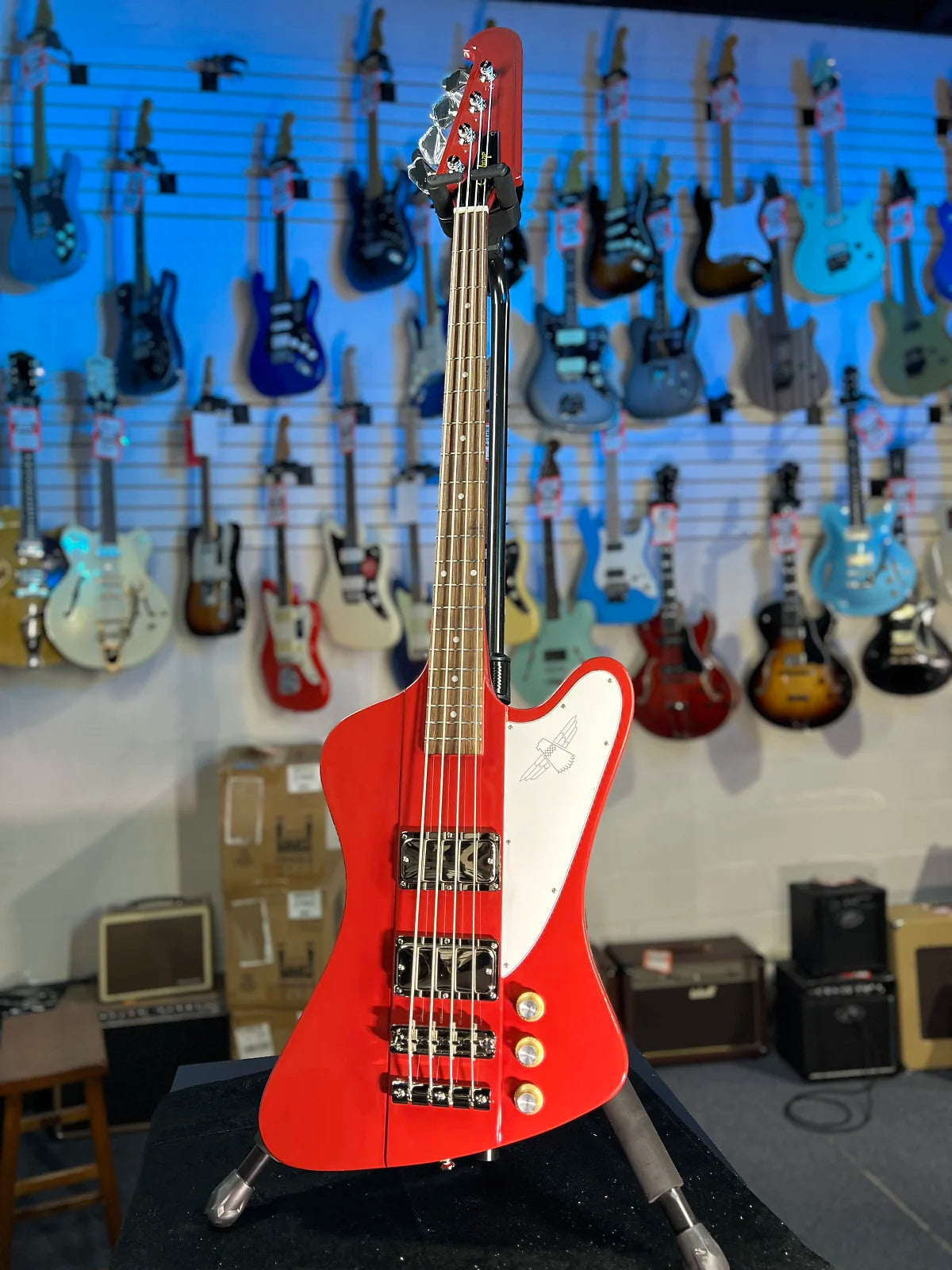 Epiphone Thunderbird '64 Bass Guitar 2025 - Ember Red, with Epi Gig Bag, 756