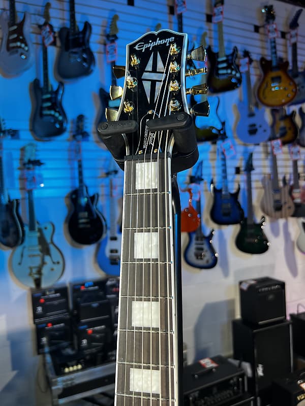 Epiphone 7-string Matt Heafy Les Paul Custom Origins Left-handed Ebony GET PLEK'D! 671