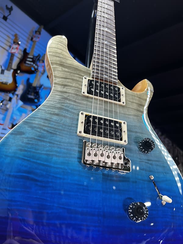 PRS SE Custom 24 Electric Guitar - Blue Fade Auth Deal Free Ship! 359