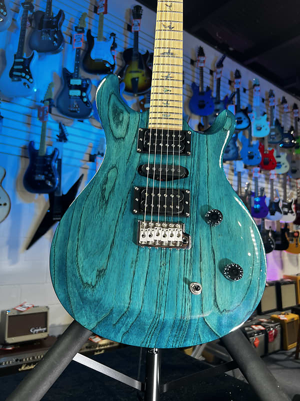 PRS SE Swamp Ash Special Electric Guitar - Iris Blue Auth Deal Free Shipping! 432 GET PLEK’D!