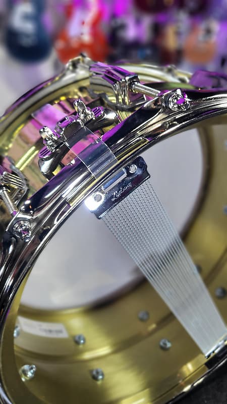 Ludwig LB403 "Super Brass" Snare Drum 6.5 x 14 in. Nickel Hardware Auth Dealer Free Shipping!