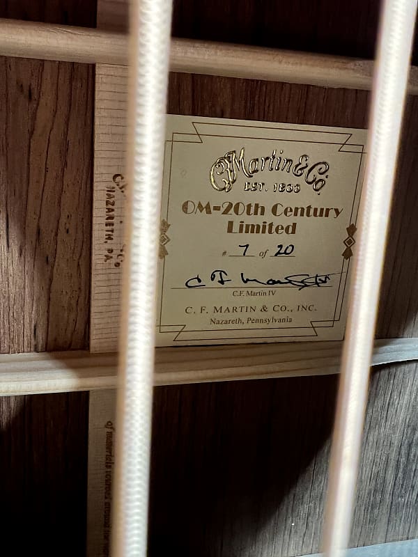 Mint Martin OM 20th-Century Limited Acoustic Guitar - Natural Authorized Dealer Free Shipping! 362 (7 of 20) w/ RGM Watch!