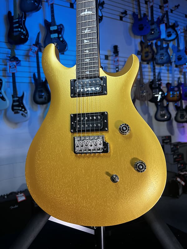 PRS SE CE 24 Standard Satin Electric Guitar - Metallic Gold Satin Auth Deal Free Ship! 720 GET PLEK’D!