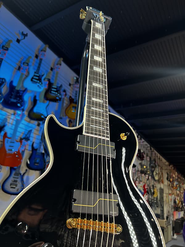 Epiphone 7-string Matt Heafy Les Paul Custom Origins Left-handed Ebony GET PLEK'D! 671