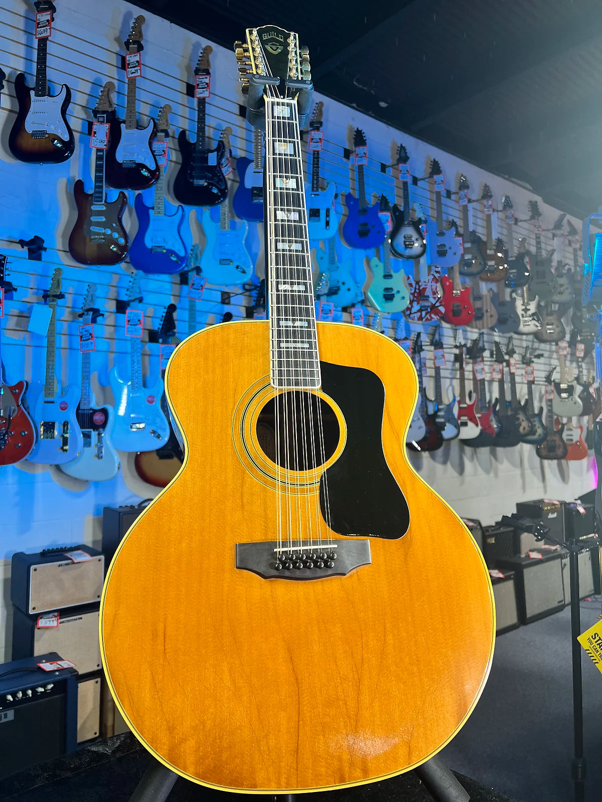 USED Guild F512NT 12-String, Rosewood - Natural with Case, Late 70s-1980