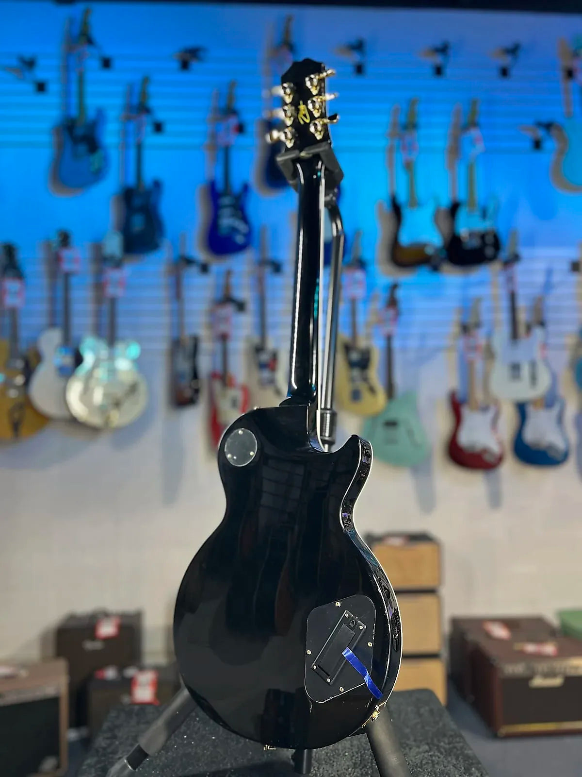 Epiphone Matt Heafy Les Paul Custom Origins - Left-handed Electric Guitar - Ebony, GET PLEK’D Free! 733