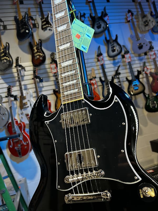 Epiphone SG Standard Electric Guitar - Ebony Amber Auth Deal Free Ship! 458 GET PLEK’D!
