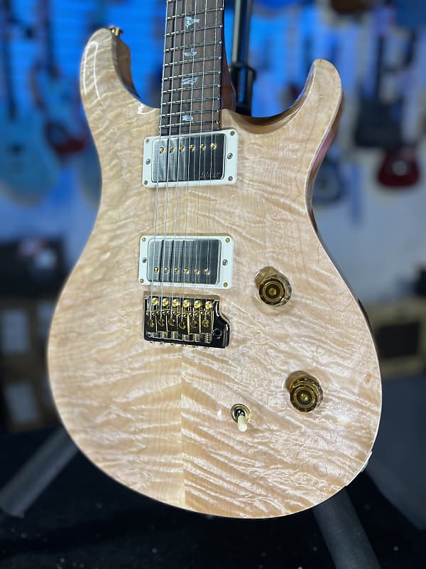 PRS Wood Library Custom 24 2024 - Custom Color / Natural - Quilt 10 Top, Brazilian RW, Paisley Case, Signature Dealer 757
