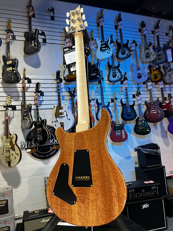 PRS Wood Library Custom 24 Fatback 2024 - Natural - Flame 10 Top Flame Maple Neck, Paisley Case! 740