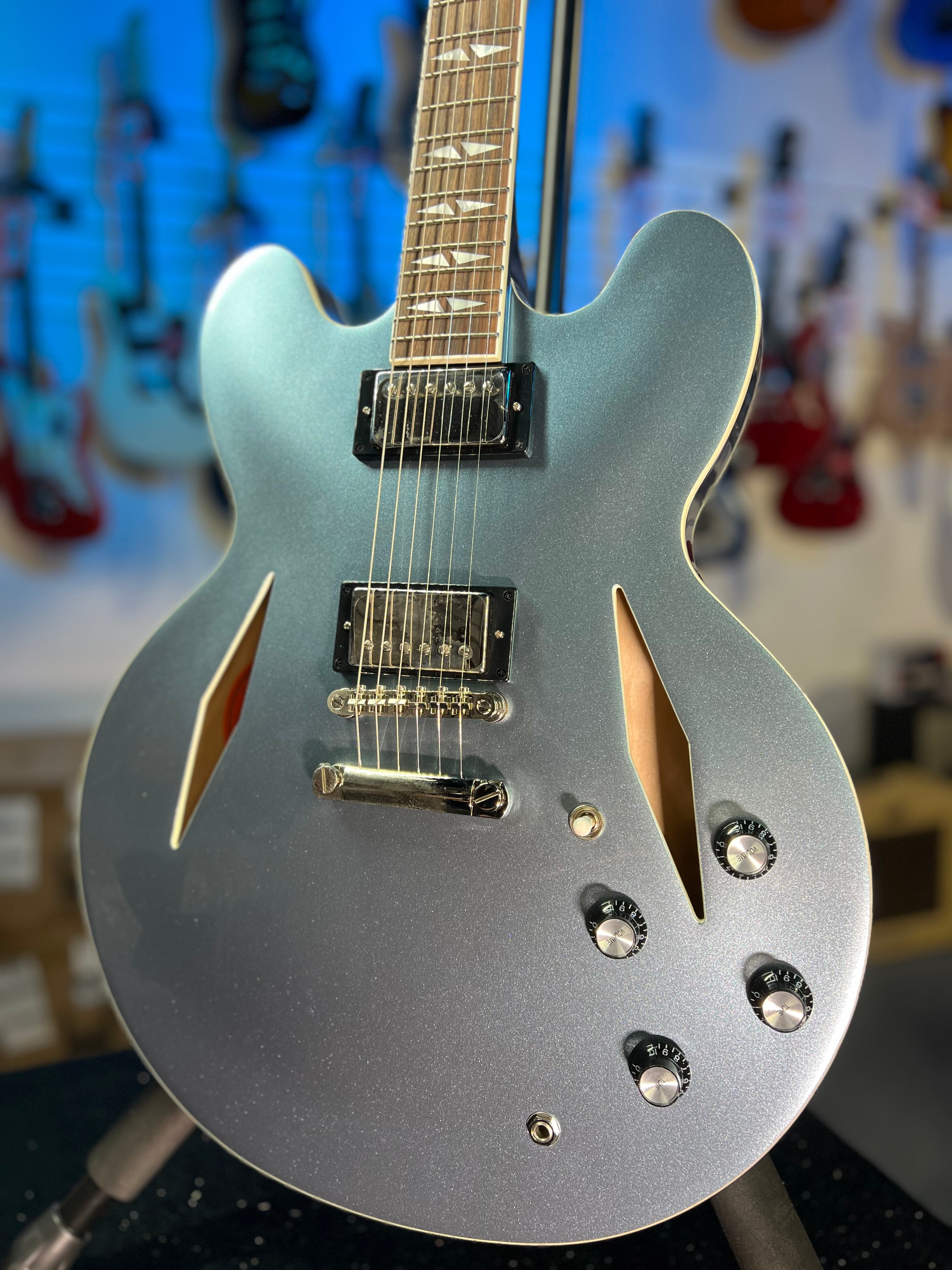 Epiphone Dave Grohl DG 335 Semi-hollowbody Electric Guitar - Pelham Blue GET PLEK'D! 199