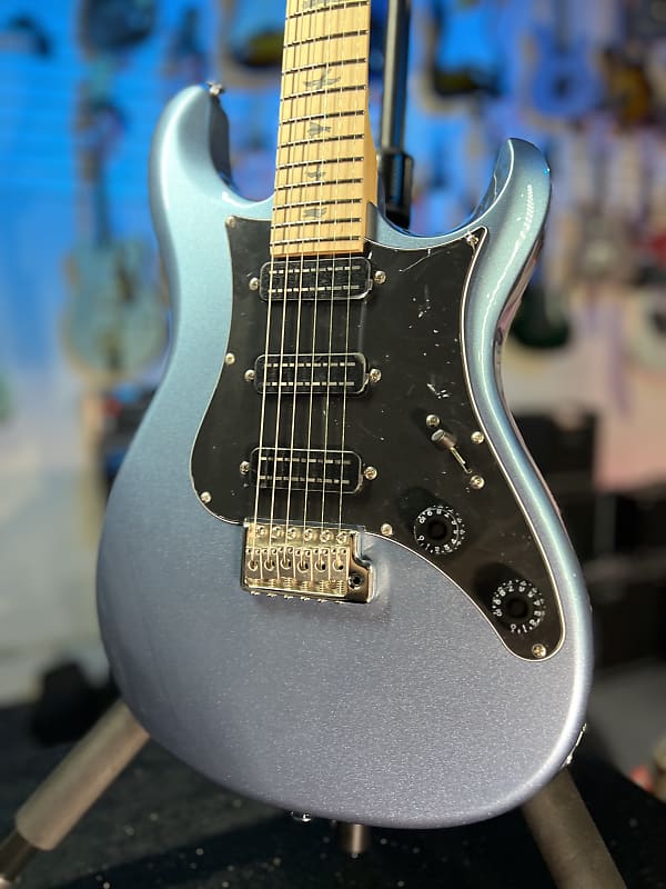 PRS SE NF 3 Electric Guitar - Ice Blue Metallic with Maple Fingerboard, Signature Dealer, Get Plekd! 927
