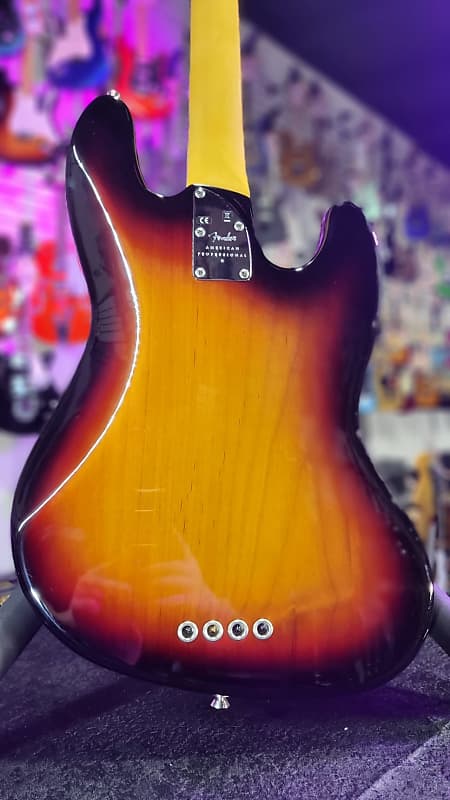 Fender American Professional II Jazz Bass Left-Handed 3 Color Sunburst Rosewood Fingerboard 451
