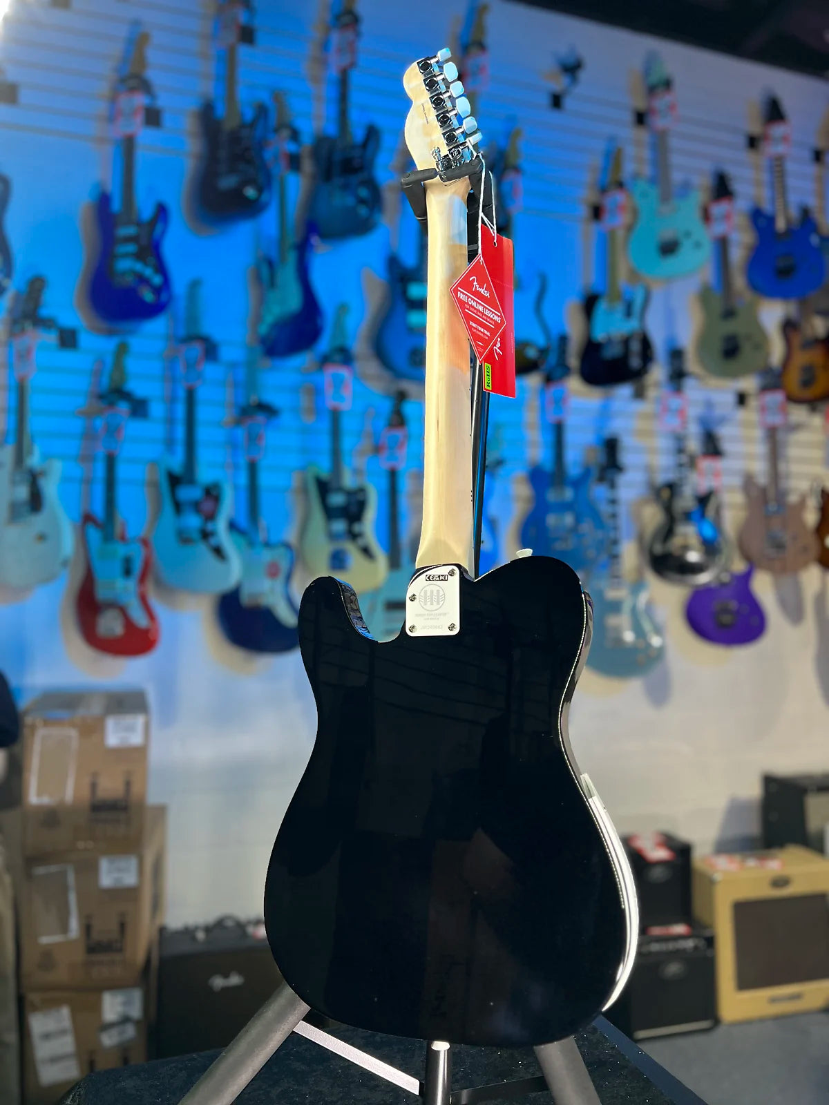 Fender Jack White Triplecaster Signature Telecaster Electric Guitar - Black w Case, 642