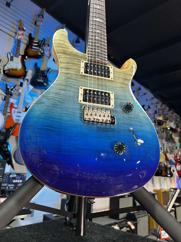 PRS SE Custom 24 Electric Guitar - Blue Fade Auth Deal Free Ship! 359