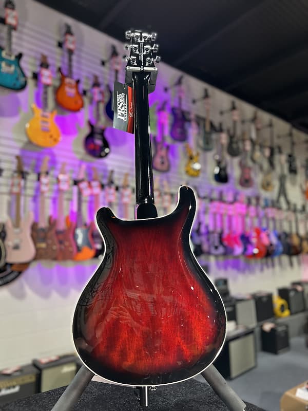 PRS SE Hollowbody Standard Electric Guitar - Fire Red Burst *FREE PLEK WITH PURCHASE* 765