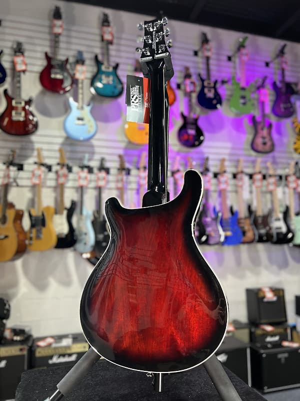 PRS SE Hollowbody Standard Electric Guitar - Fire Red Burst *FREE PLEK WITH PURCHASE* 765