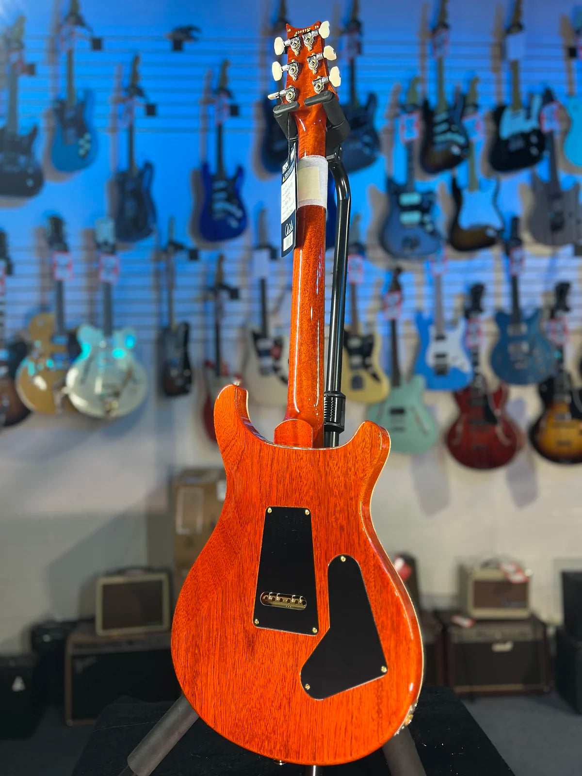 PRS Wood Library Custom 24 Left Handed 2024 - Burnt Maple Leaf, Ziricote Fingerboard, Signature Dealer, 994, Free Plek!