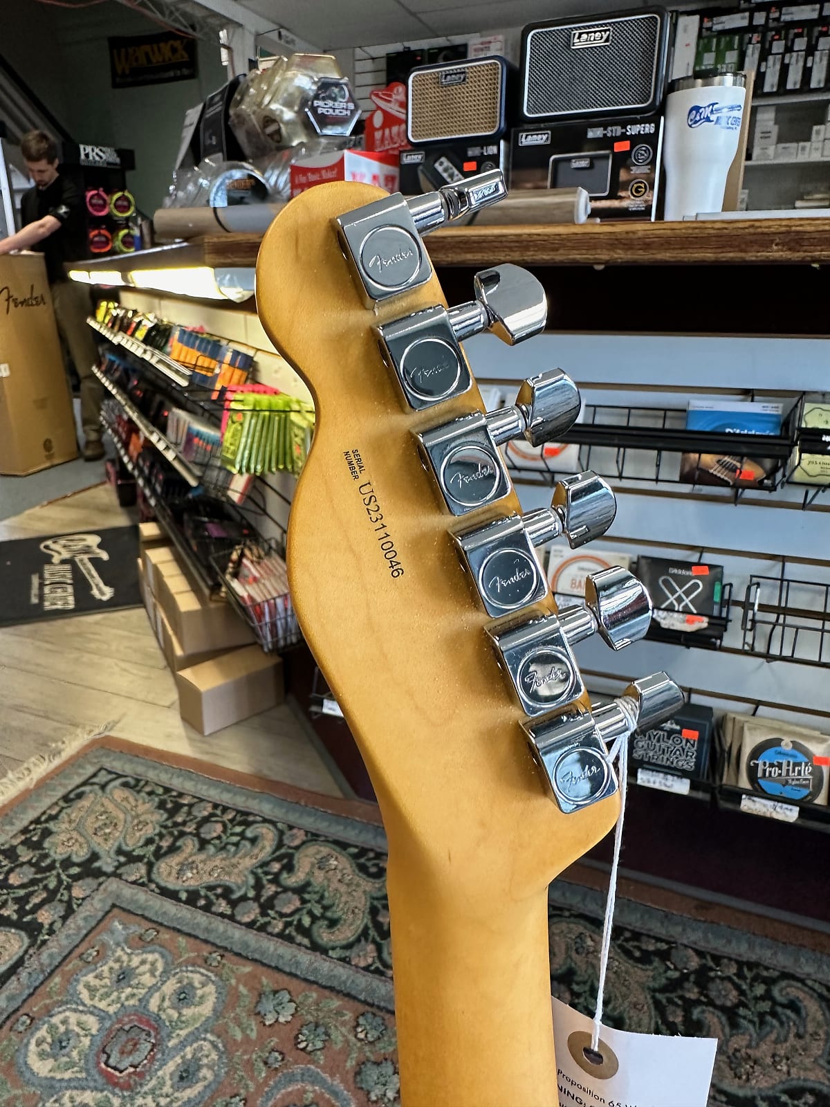 American Professional II Telecaster Thinline LTD - Transparent Daphne Blue #046