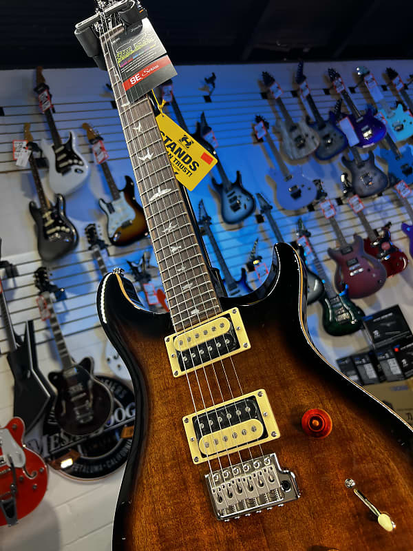 PRS SE Custom 24 Electric Guitar - Black Gold Sunburst Authorized Deal! 278 GET PLEK’D!