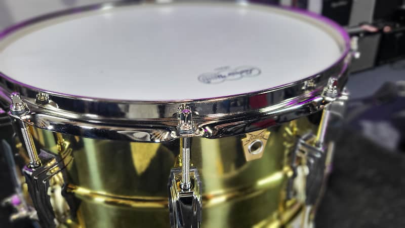 Ludwig LB403 "Super Brass" Snare Drum 6.5 x 14 in. Nickel Hardware Auth Dealer Free Shipping!