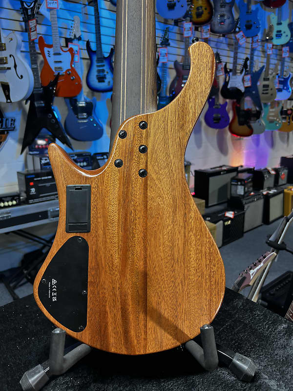 Ibanez EHB Ergonomic Headless 6-string Multi-scale Antique Brown Stained Low Gloss Auth Dealer! 744 GET PLEK’D!