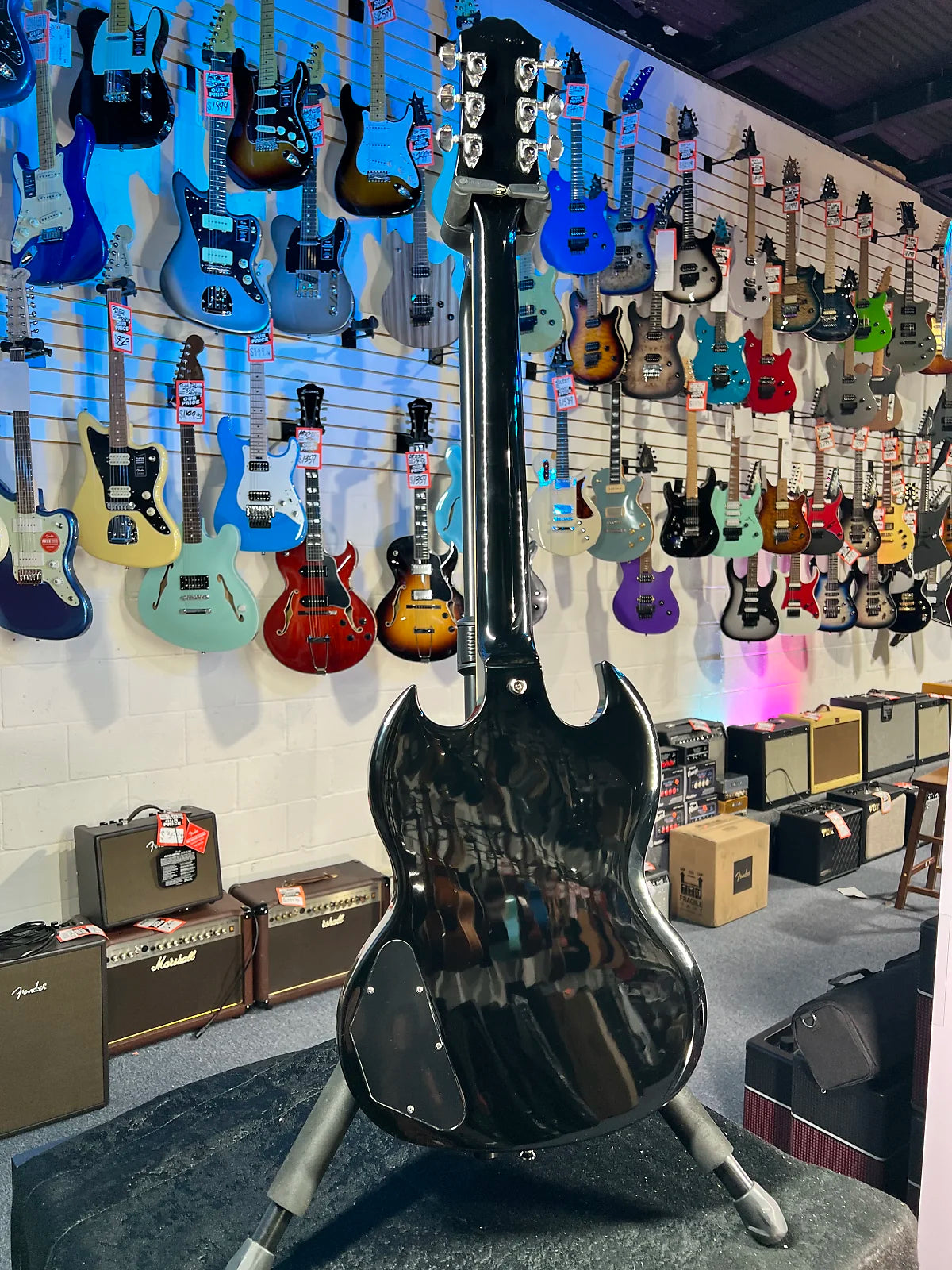 Epiphone SG Standard Ebony 2025 - Ebony, with Premium Gig Bag, Get Plekd 421