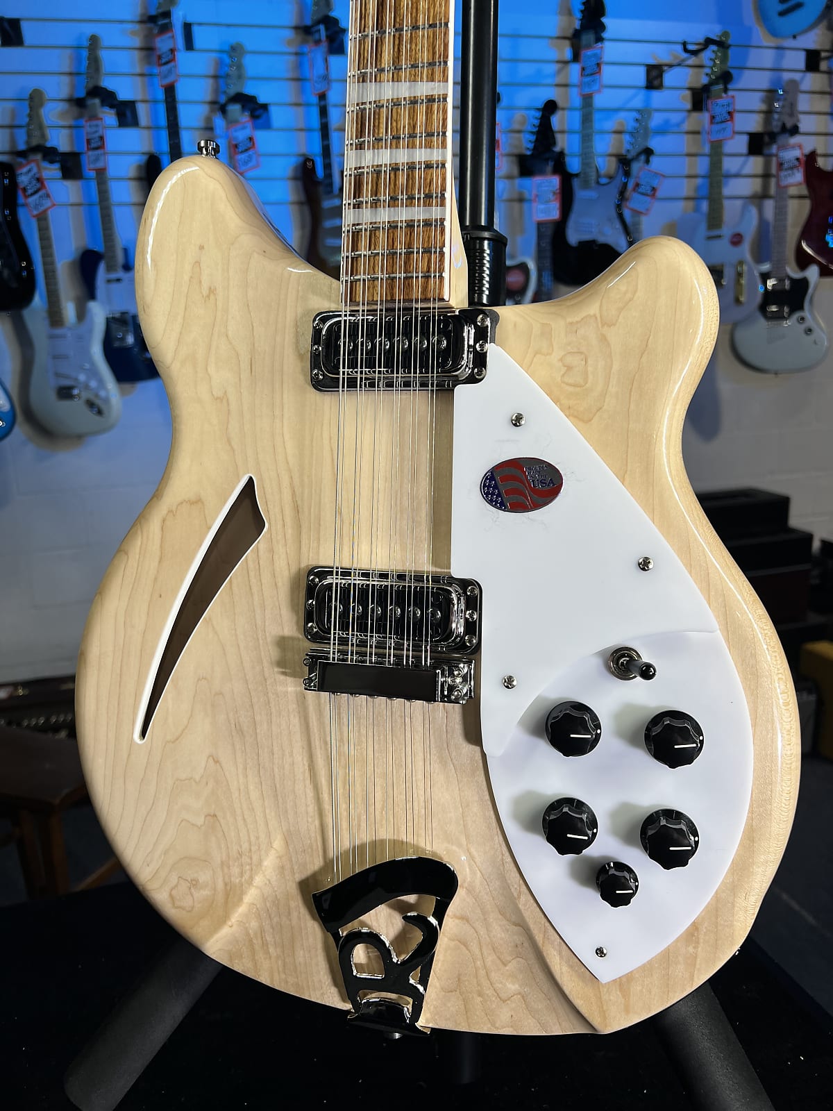 New 2025 Rickenbacker 360/12 12-String 360 Electric, Mapleglo w/ RIC Case 768