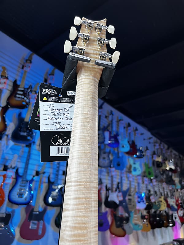 PRS Wood Library Custom 24 Fatback 2024 - Natural - Flame 10 Top Flame Maple Neck, Paisley Case! 740
